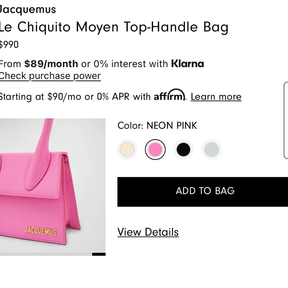 Jacquemus Le Chiquito Moyen Top-Handle Bag - Picture 11 of 12